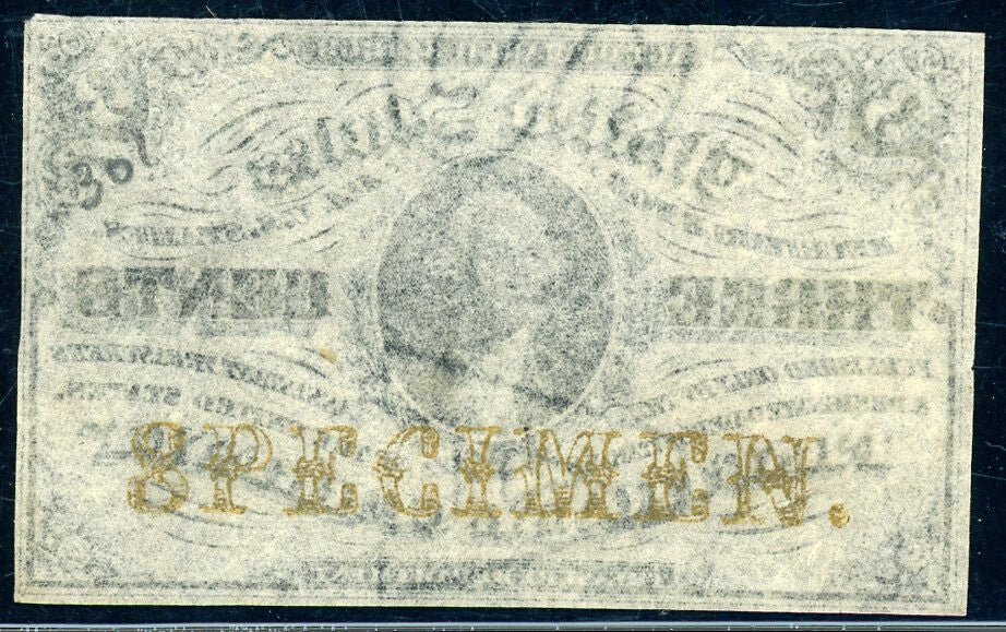 Fr 1227sp Third Issue 3 cent Fractional Currency SPECIMEN PCGS 55