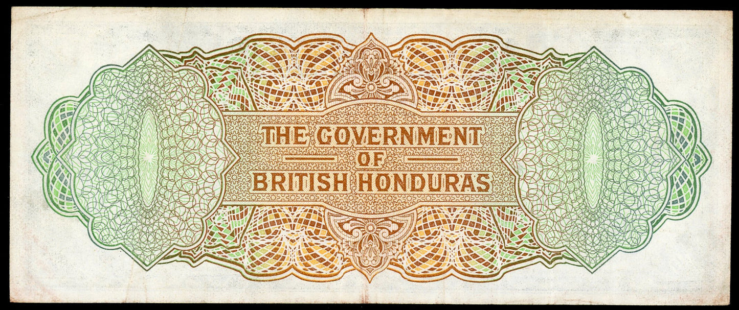P-31b 1969 $10 British Honduras, VF, RARE