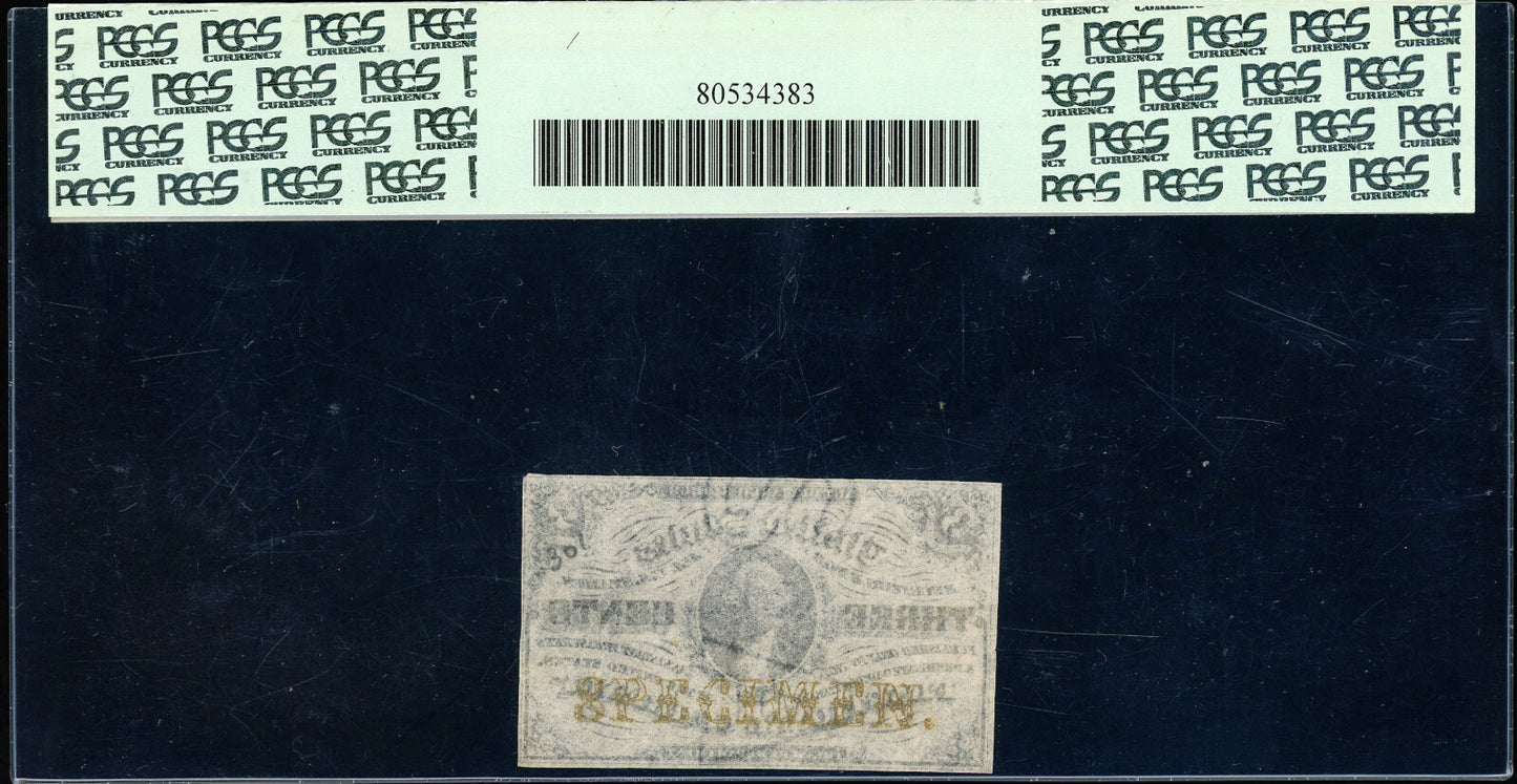 Fr 1227sp Third Issue 3 cent Fractional Currency SPECIMEN PCGS 55