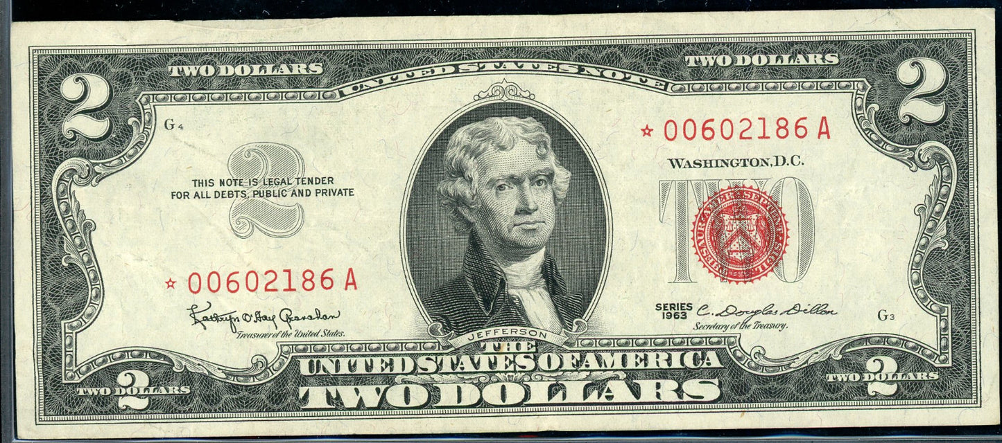 1953 $2 Legal Tender STAR F/VF