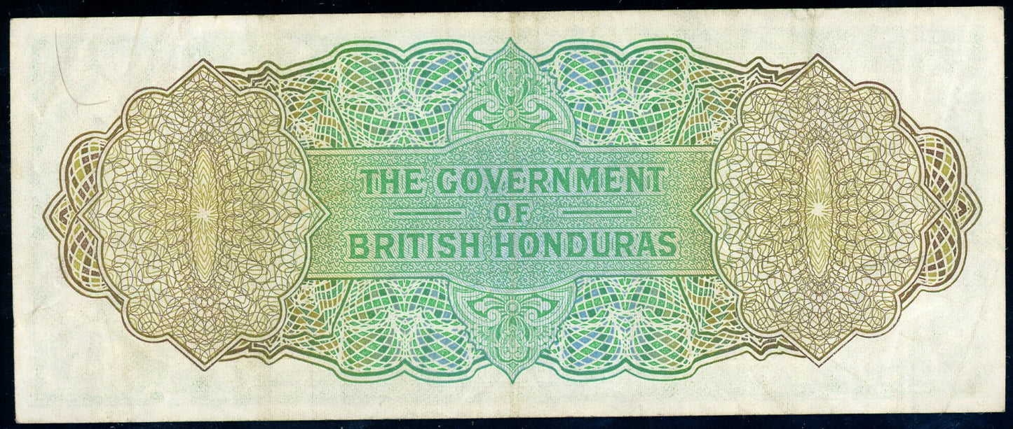 P-28b 1969 $1 British Honduras VF