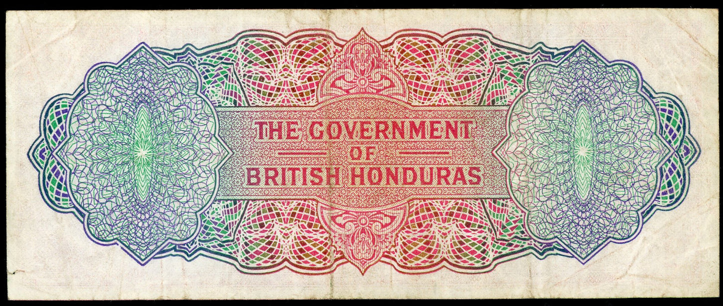 P-30c 1970 $5 British Honduras, F/VF