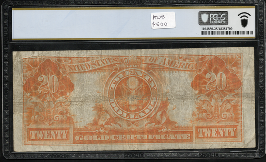 FR 1187 1922 $20 Gold Certificate