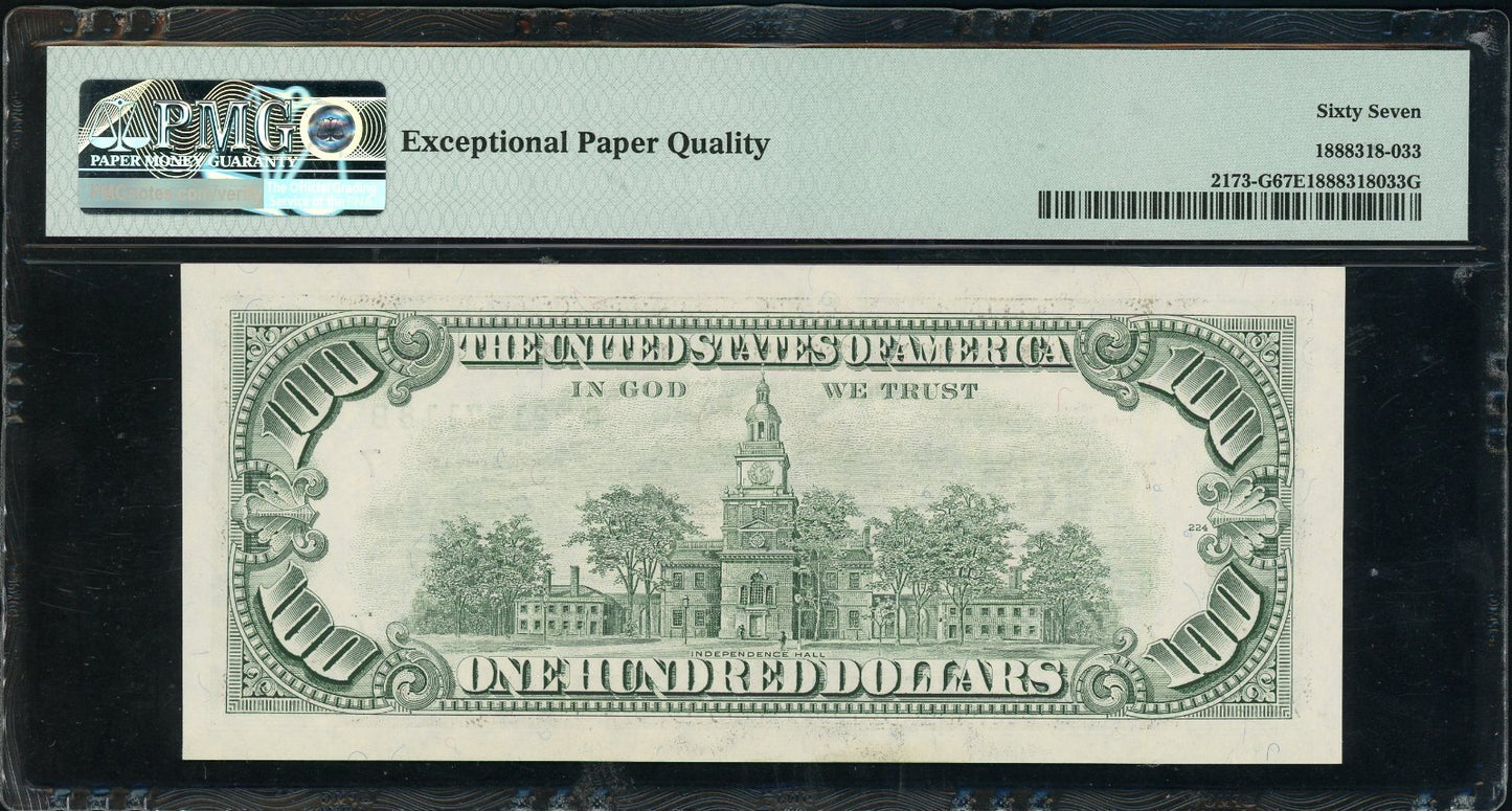 Fr 2173-G 1990 $100 Federal Reserve Note