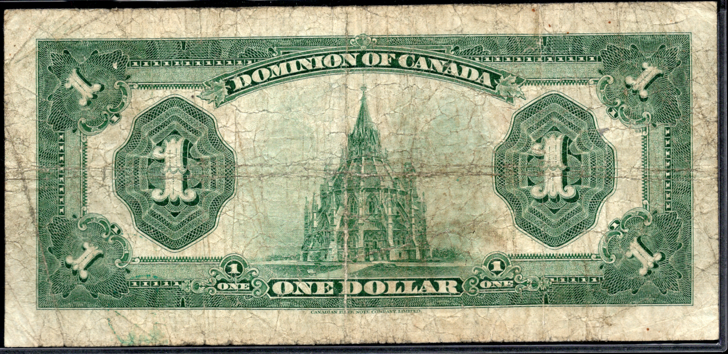 1923 $1 Dominion of Canada Blue Seal