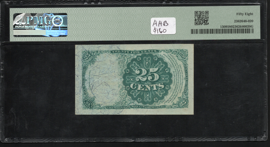 FR 1309 25 Cent Fifth Issue Fractional Currency