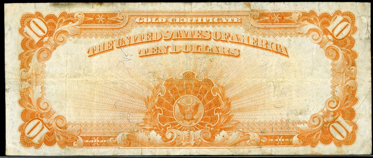 Fr 1173 1922 $10 Gold Certificate VF