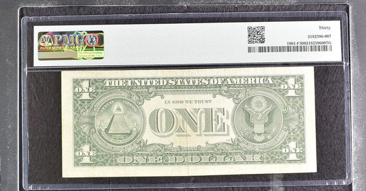 1963A $1 FRN Atlanta GUTTER FOLD ERROR