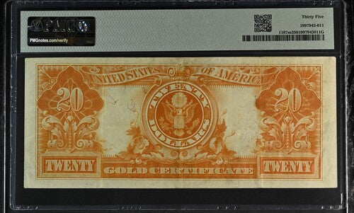 FR 1187m 1922 $20 Gold Certificate