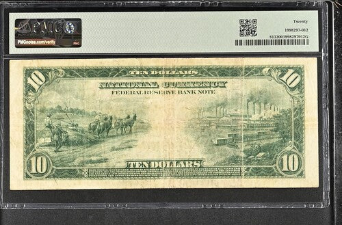 FR 813 1915 $10 FRBN Chicago