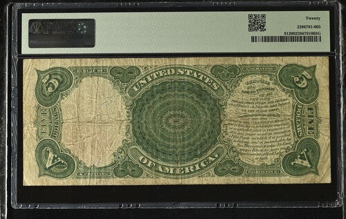FR 91 1907 $5 Legal Tender