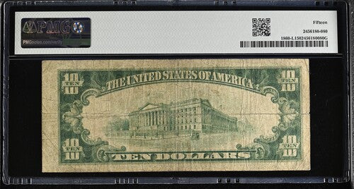 FR 1860-L 1929 $10 FRBN San Francisco