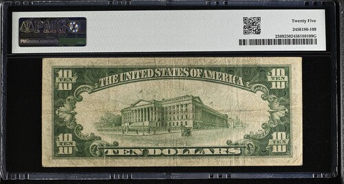 FR 2309 1934A $10 N. Africa - WWII Emergency Issue