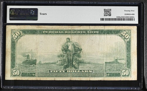 FR 1039a 1914 $50 Federal Reserve Note Cleveland