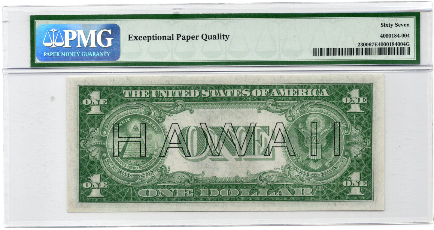 FR 2300 1935A $1 Hawaii WWII Emergency Issue
