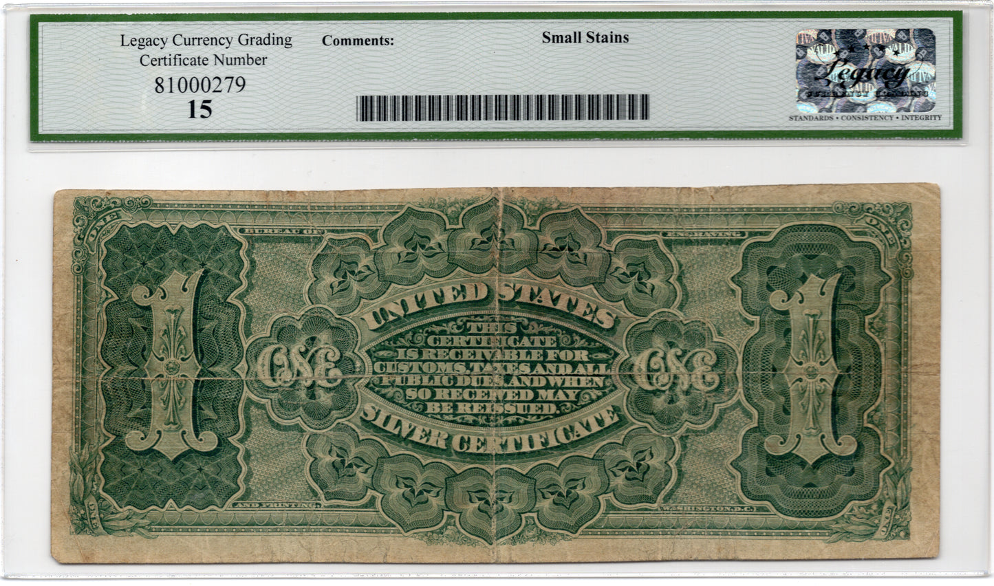 FR 217 1886 $1 Silver Certificate