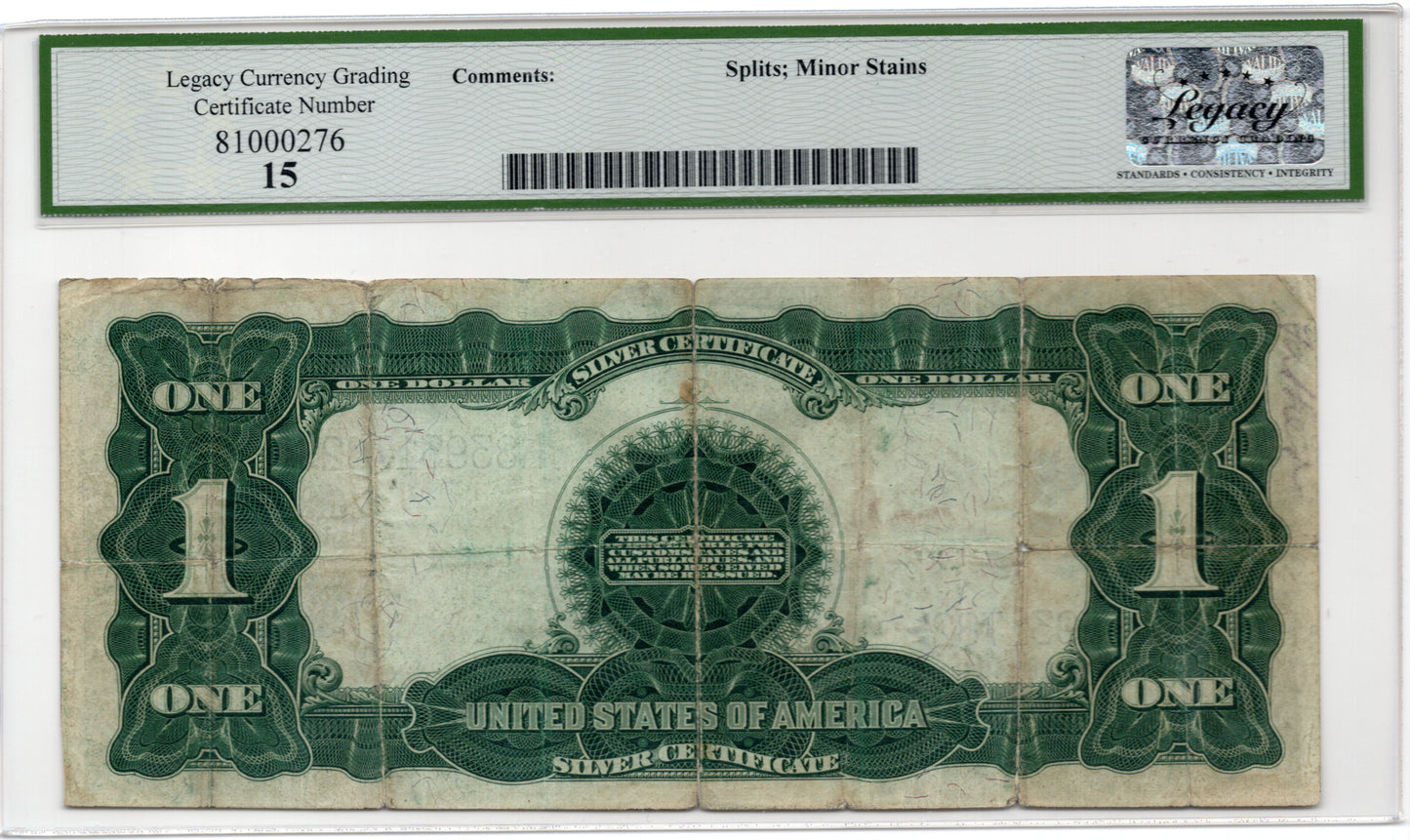 FR 228 1899 $1 Silver Certificate
