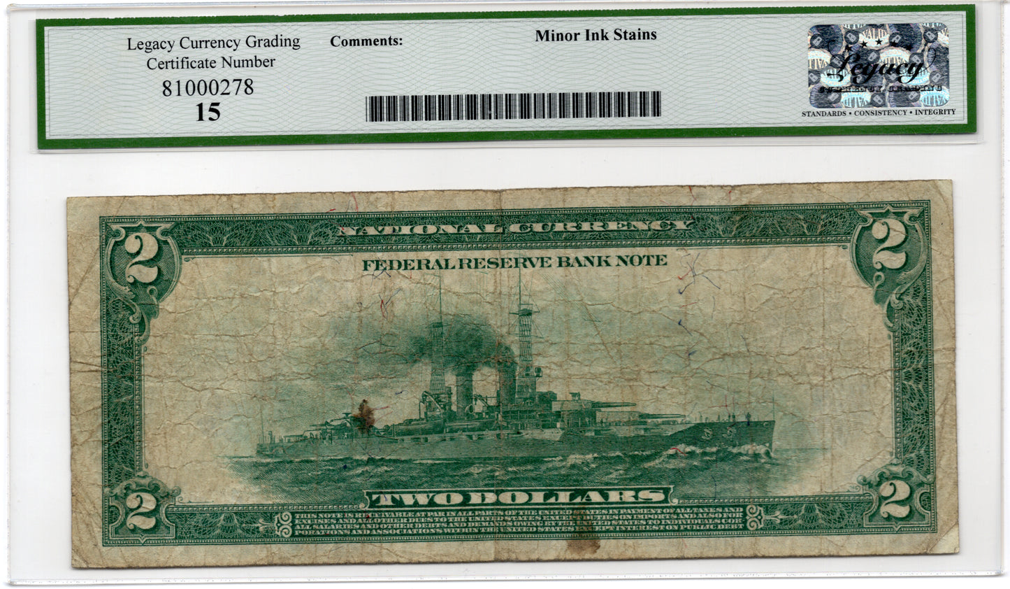 FR 759 1918 $2 Federal Reserve Bank Note