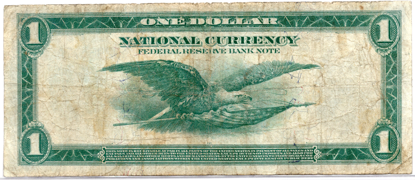 FR 717 1918 $1 Federal Reserve Bank Note