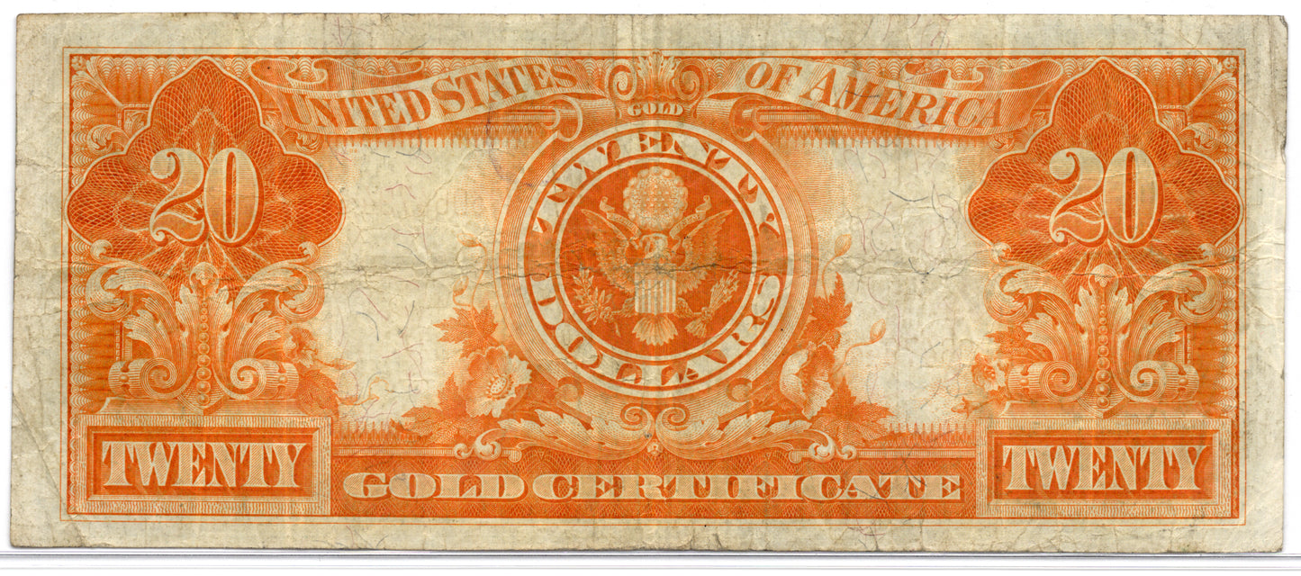 FR 1185 1906 $20 Gold Certificate