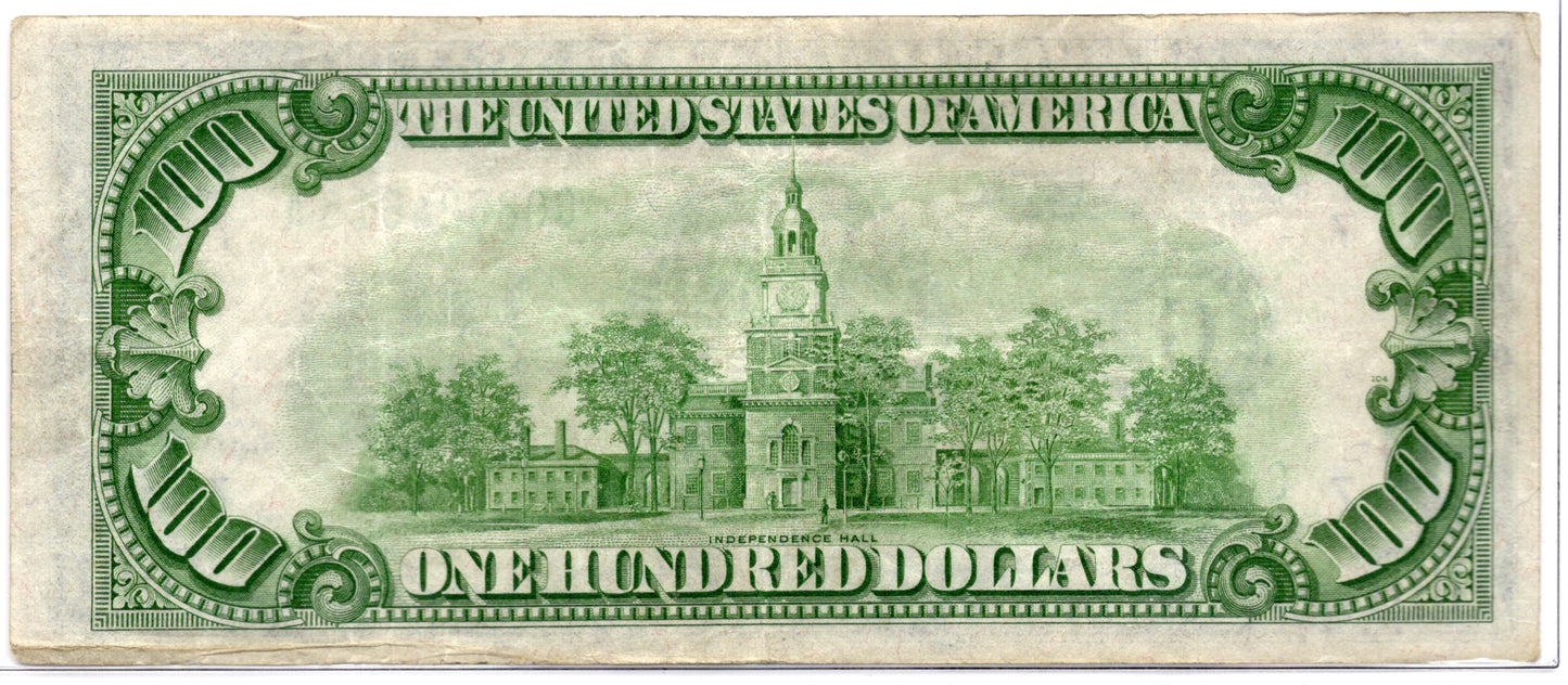 FR 2152-G 1934 $100 Federal Reserve Note LGS Chicago