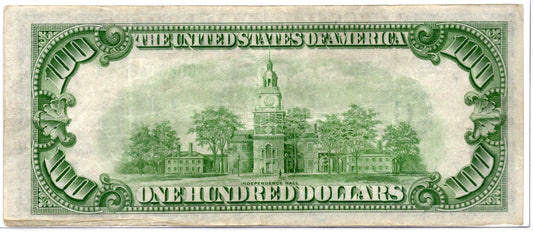 FR 2152-G 1934 $100 Federal Reserve Note LGS Chicago