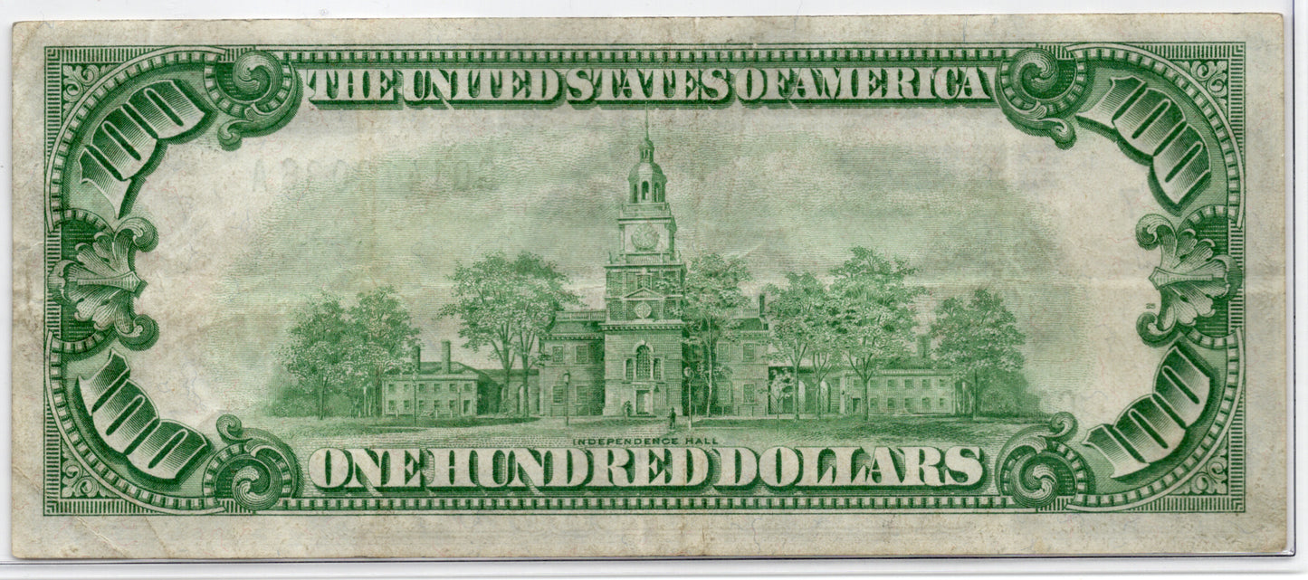 FR 2151-G 1928A $100 Federal Reserve Note CHICAGO