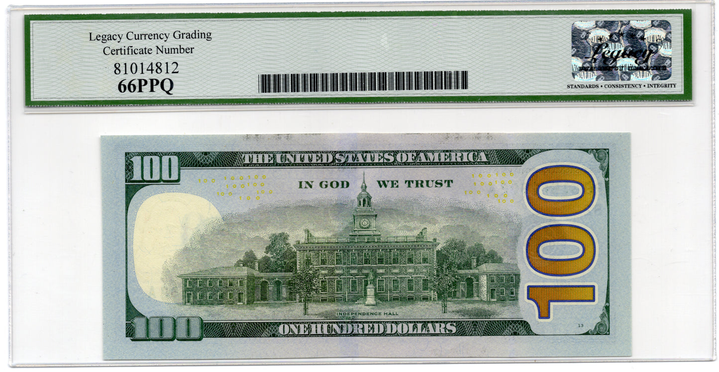 2025 $100 FRN PRESIDENT DONALD J. TRUMP SIGNATURE
