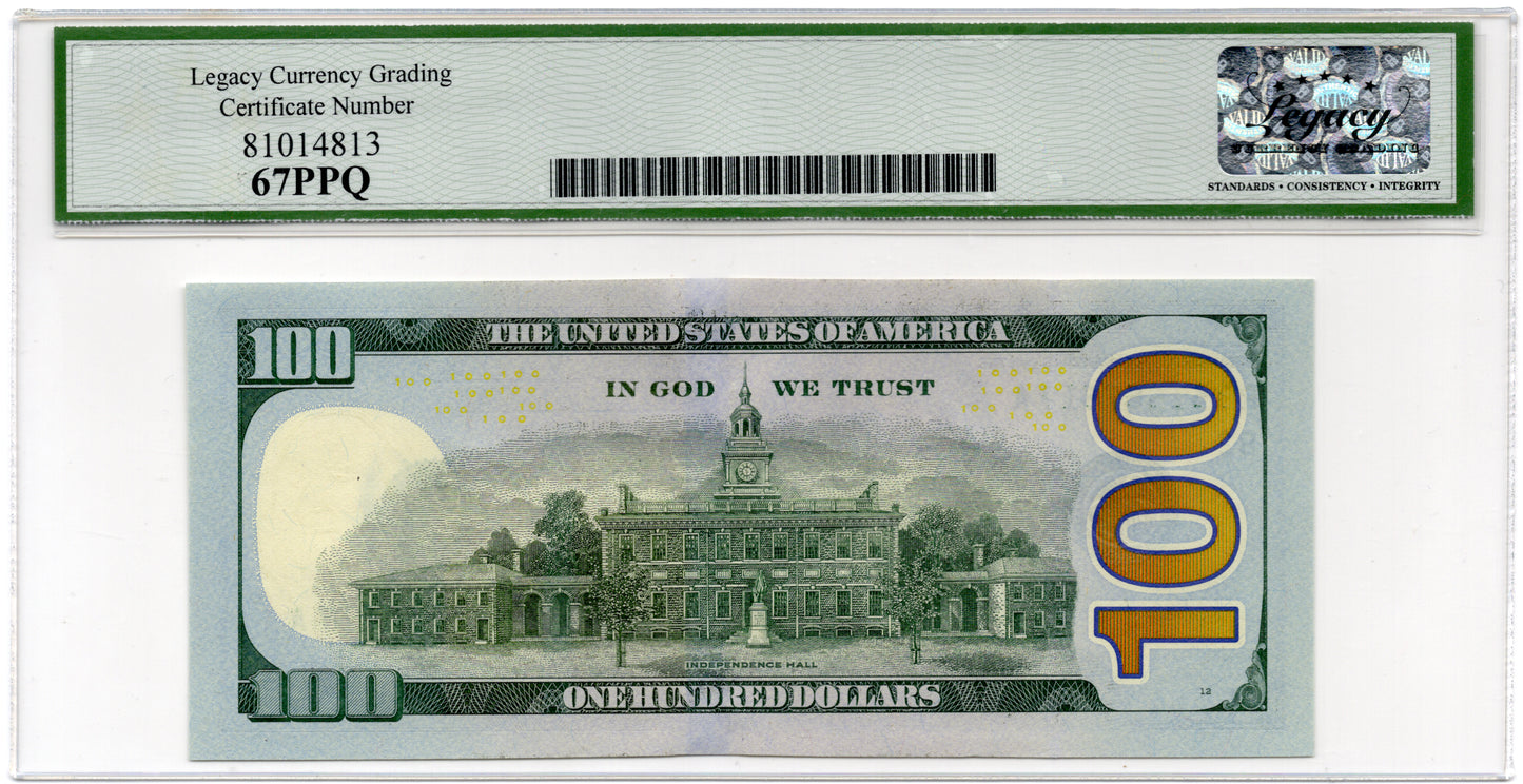 2025 $100 FRN PRESIDENT DONALD J. TRUMP SIGNATURE