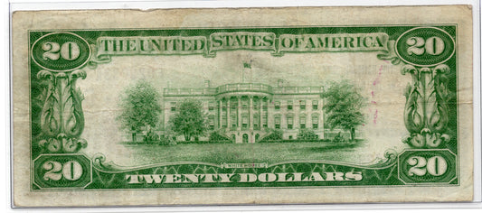 1929 $20 NB of The Republic of Chicago Illinois CH# 4605