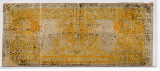 FR 1181 1906 $20 Gold Certificate