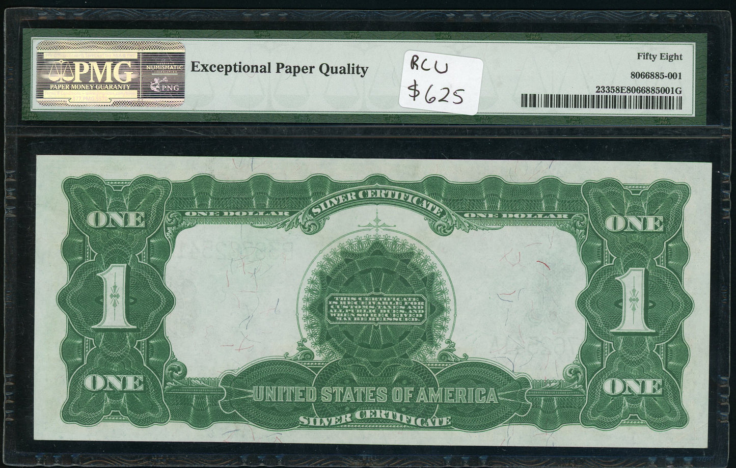 Fr 233 1899 $1 Silver Certificate Black Eagle PMG 58 Choice About UNC EPQ