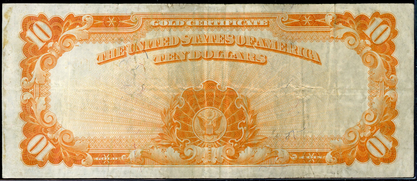 1922 $10 Gold Certificate