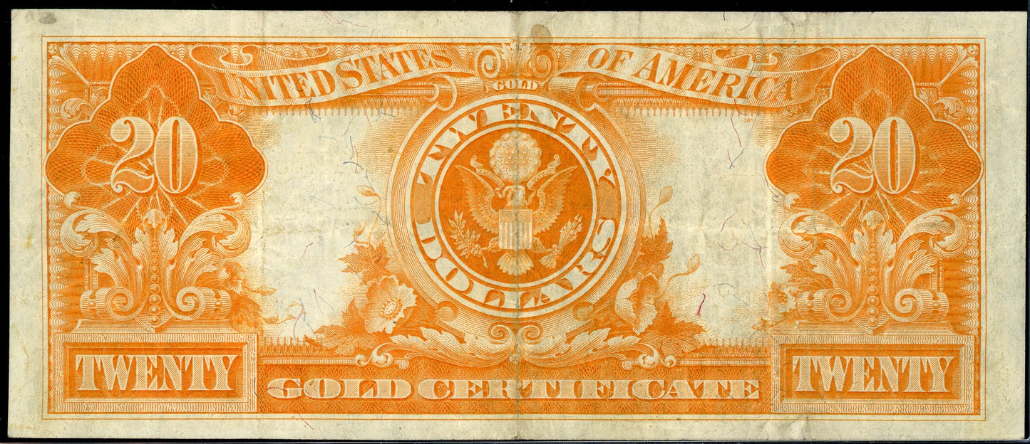 1922 $20 Gold Certificate