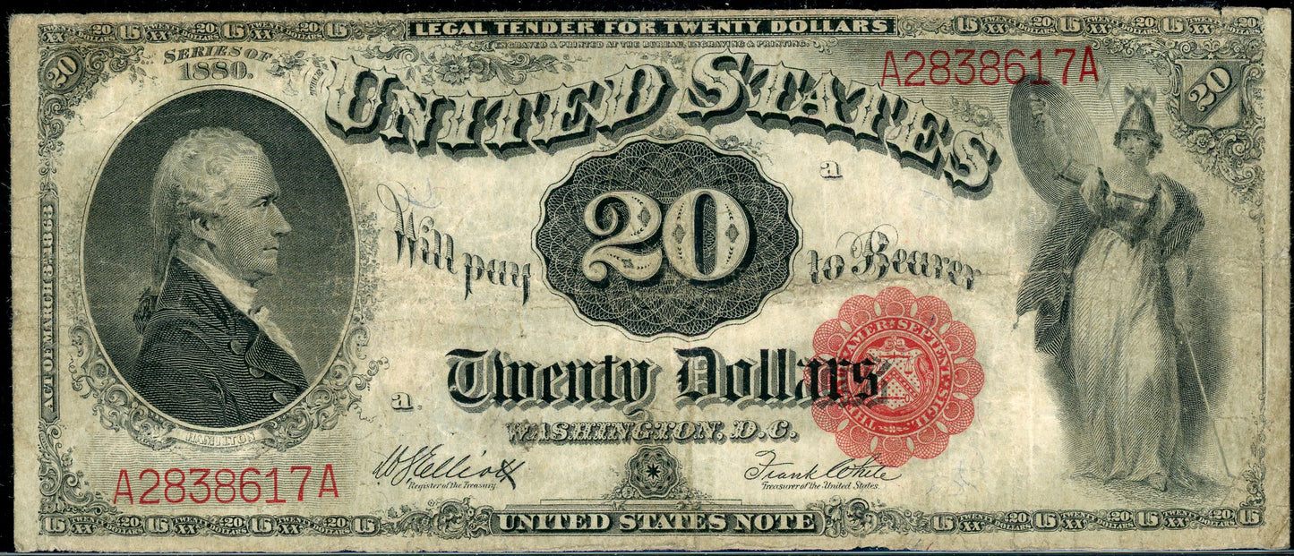 1880 $20 Legal Tender