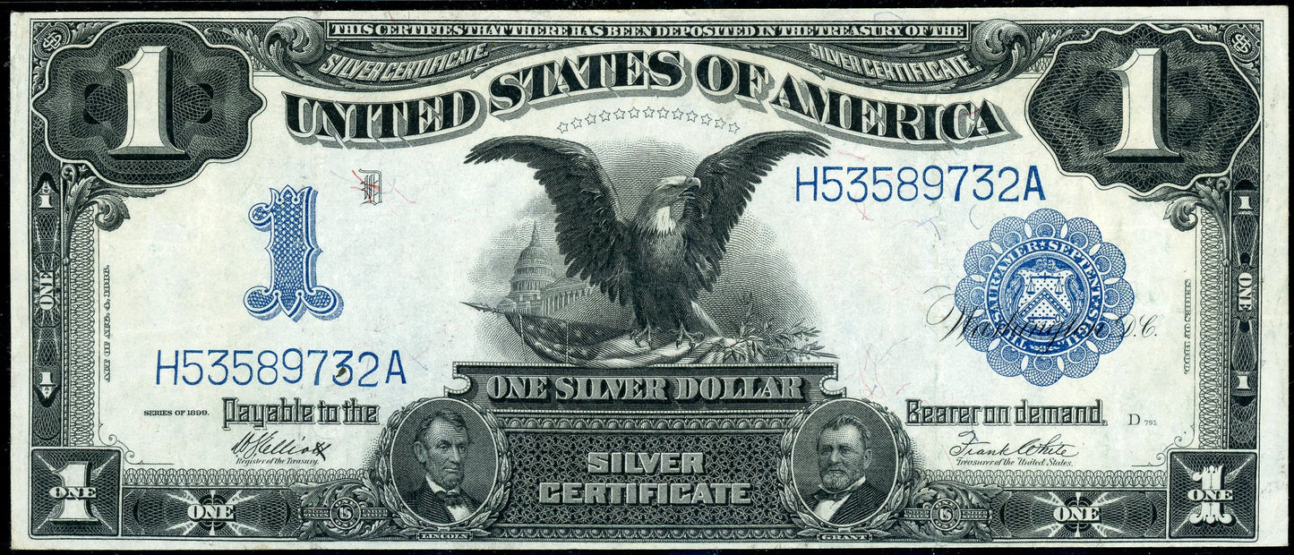 Fr 235 1899 $1 Silver Certificate Black Eagle
