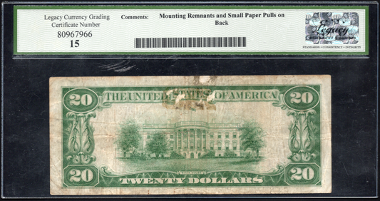 FR 1802-1 1929 $20 First Wisconsin National Bank of Milwaukee, WI CH # 64