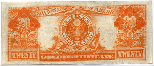 1922 $20 Gold Certificate