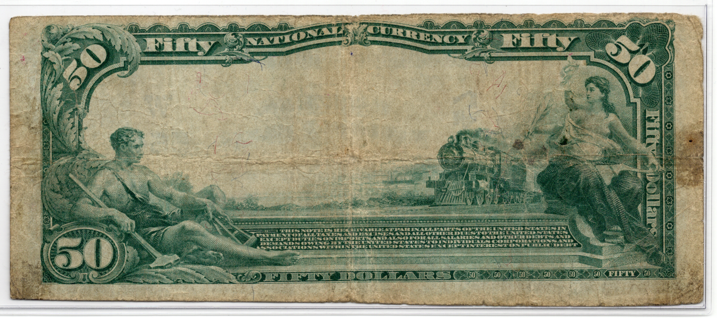 1902 $50 Citizens NB of Chickasha Oklahoma CH# 5547