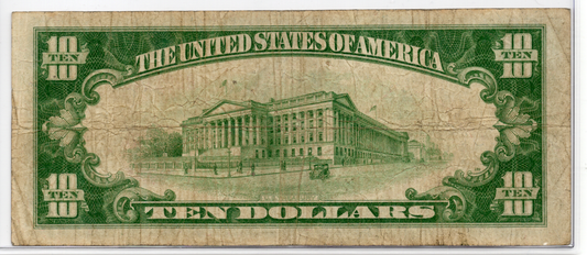 1929 $10 First NB of Cushing Oklahoma CH# 6893