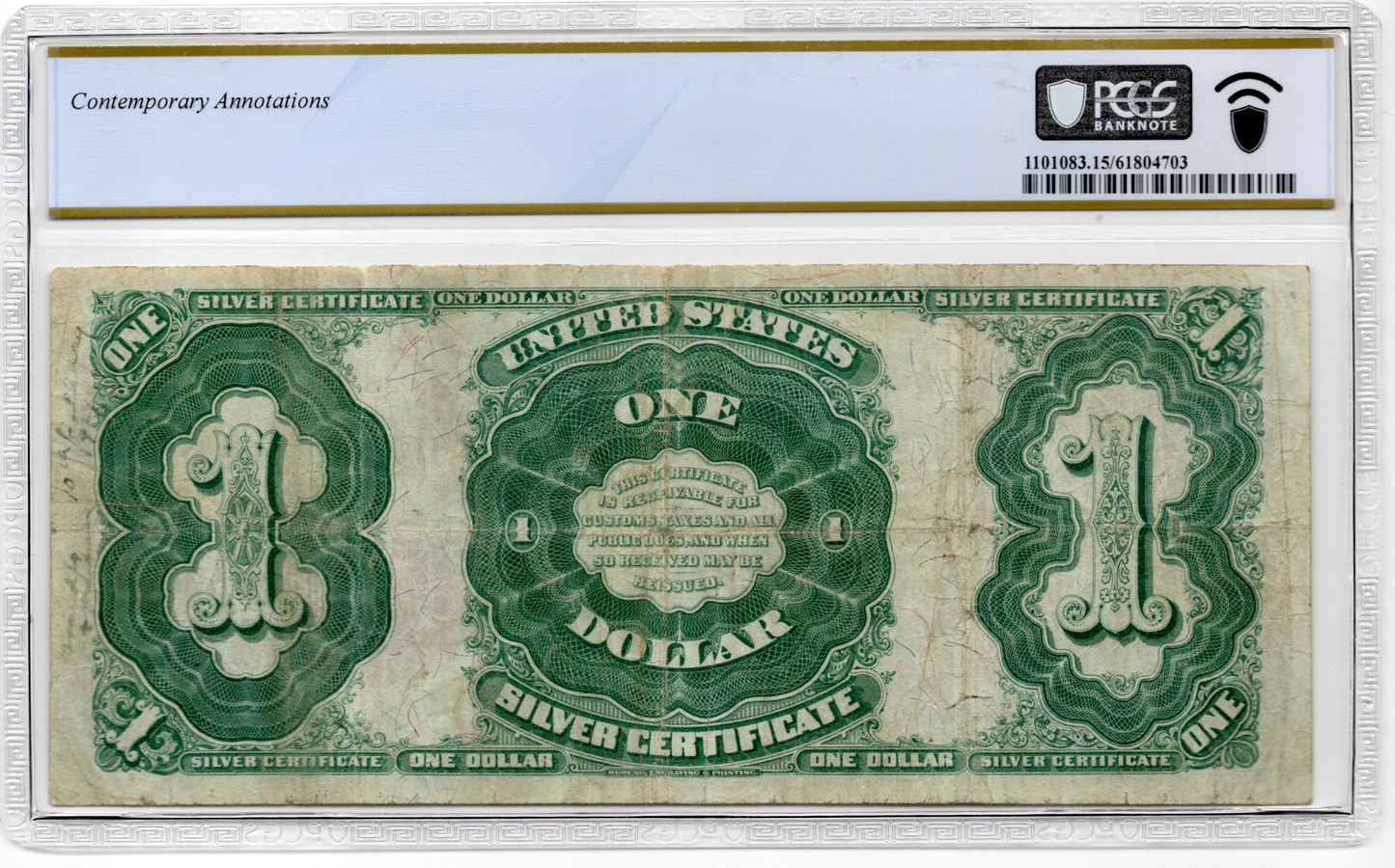 FR 223 1891 $1 Silver Certificate