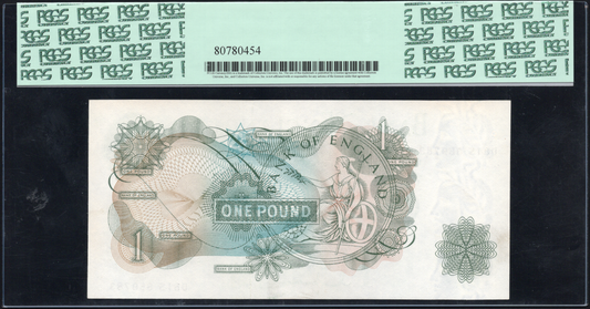 Great Britain P# 374c 1962 Bank of England 1 Pound 1962 - 1966