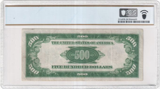 FR 2201G 1934 $500 Federal Reserve Note