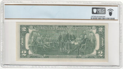 FR 1935-J 1976 $2 Federal Reserve Note, Green Seal, Kansas City, J-A Block