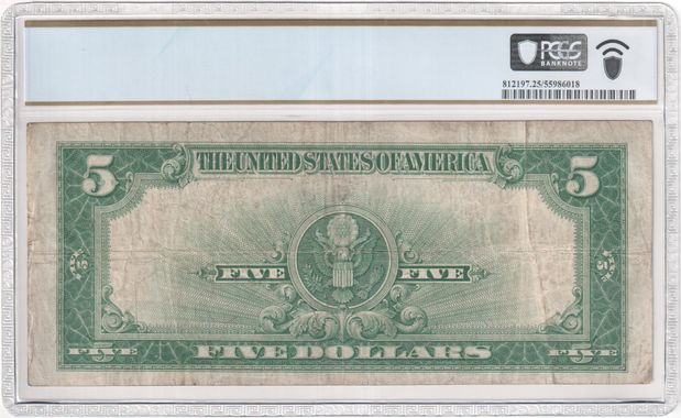FR 282 1923 $5 Silver Certificate