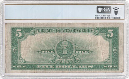 FR 282 1923 $5 Silver Certificate