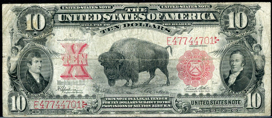 1901 $10 Legal Tender "Bison"