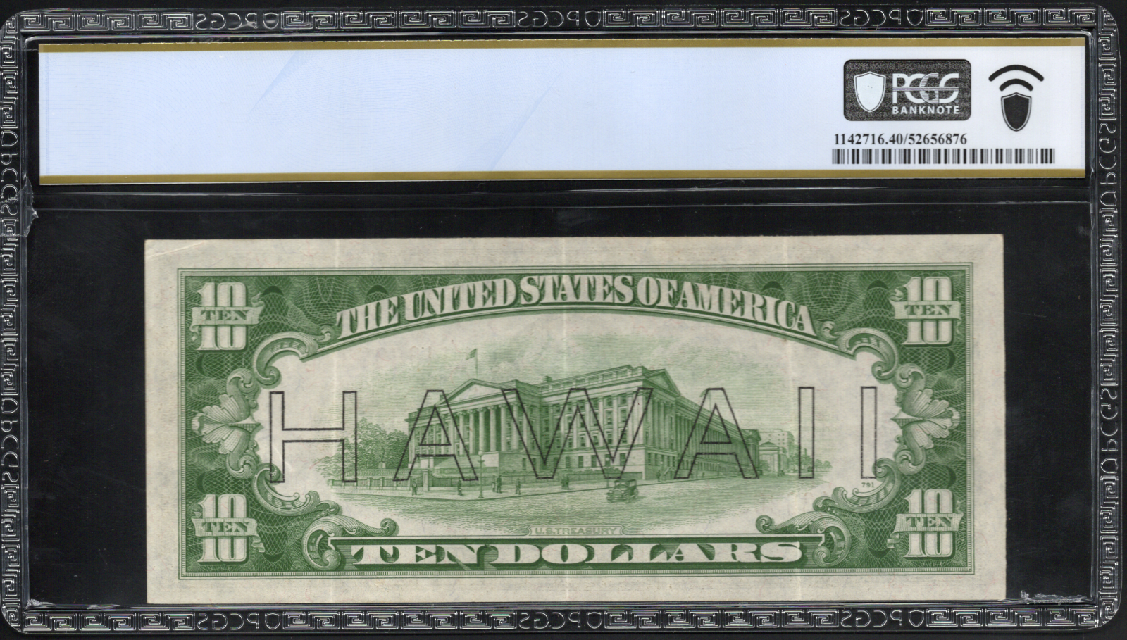 Fr 2303 1934A $10 Hawaii WWII Emergency Issue PCGS 40 PPQ