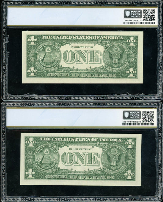 Fr 1620 1957A $1 Silver Certificate CONSECUTIVE