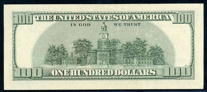 2003A $100, Birthday Note, Fancy Serial Number 10/30/1957